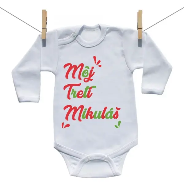 Boodyy Body s dlhým rukávom Môj tretí Mikuláš 62 (2-4 mesiace)