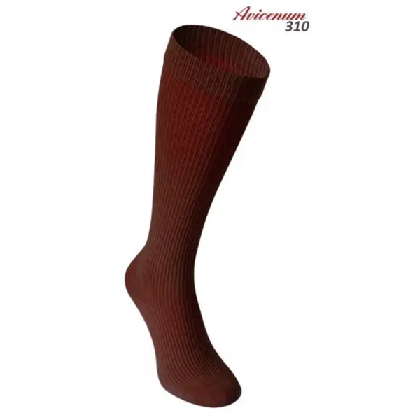 AVICENUM Cotton 310 DEN podkolienky tmavohnedé - 8080 - Veľkosť 45-47