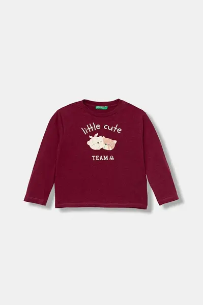 Detská bavlnená košeľa s dlhým rukávom United Colors of Benetton