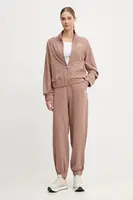 Tepláková souprava EA7 Emporio Armani dámská, hnědá barva, AF13135.7W000118