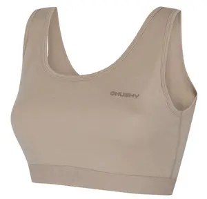 Husky Mebra L S, beige Merino termoprádlo Podprsenka