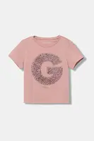 Dětské tričko Guess růžová barva, J5BI36 J1314