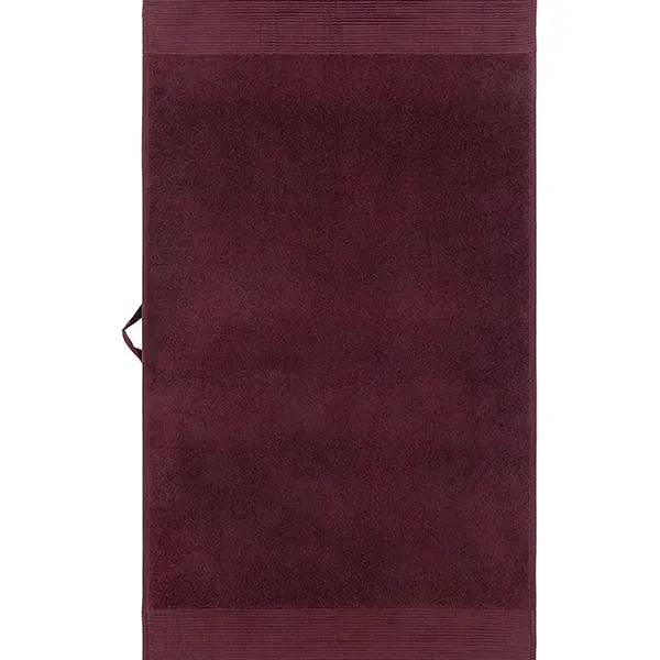 Střední bavlněný ručník Lacoste L LECROCO Bordeaux 50 x 100 cm vínová barva