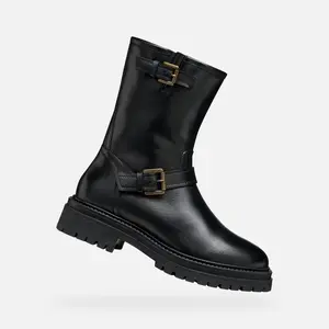 Black women's ankle boots Geox Iridea - Women's