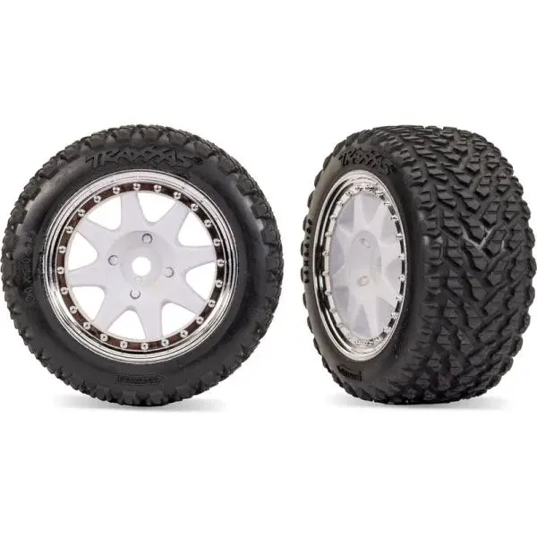 Traxxas kolo, disk 8-spoke, pneu Rally, přední (2)