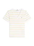 TOMMY HILFIGER Tričko 'CODY'  mandarínková / biela