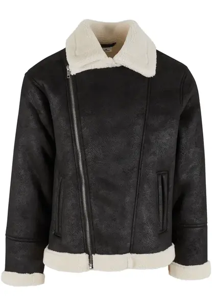 Urban Classics Prechodná bunda  čierna / biela