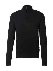 JACK & JONES Sveter 'JJEEmil'  čierna