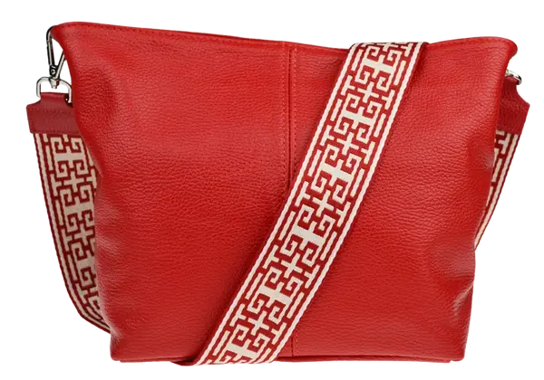 NovaKabelka.cz Prisca Rossa Chiaro s přídavným popruhem II