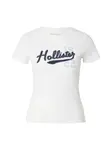 HOLLISTER Tričko  námornícka modrá / biela