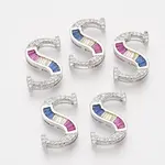 Brass Cubic Zirconia Slide Charms