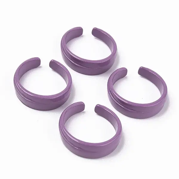 Spray Painted Alloy Cuff Rings