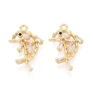 Brass Pave Cubic Zirconia Pendants