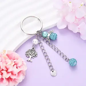 Glass Pearl & Alloy Keychian