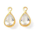 Brass Micro Pave Cubic Zirconia Charms