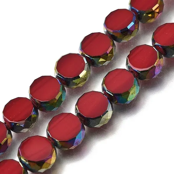Electroplated Transparent Glass Beads Strands