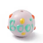 Opaque Painted Glass Beads