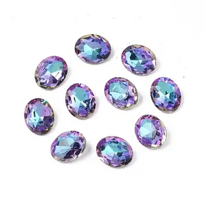 Pointed Back Glass Rhinestone Cabochons