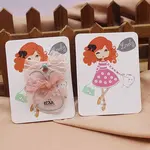 Rectangle Paper Hair Clip Display Cards