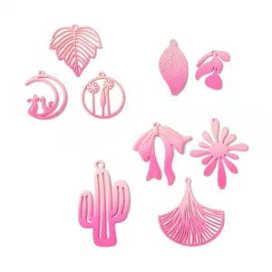 Spray Painted Alloy Charms