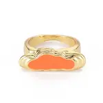Alloy Enamel Wide Band Rings