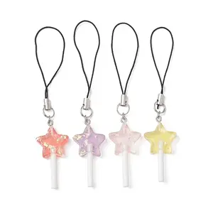 4Pcs 4 ColrosResin Pendant Decorations