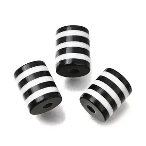 Opaque Stripe Resin Beads