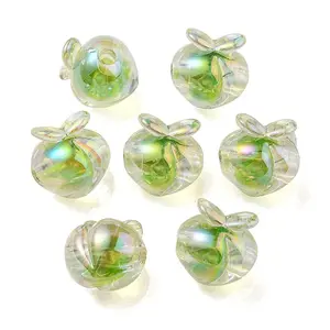 UV Plating Rainbow Iridescent Acrylic Beads