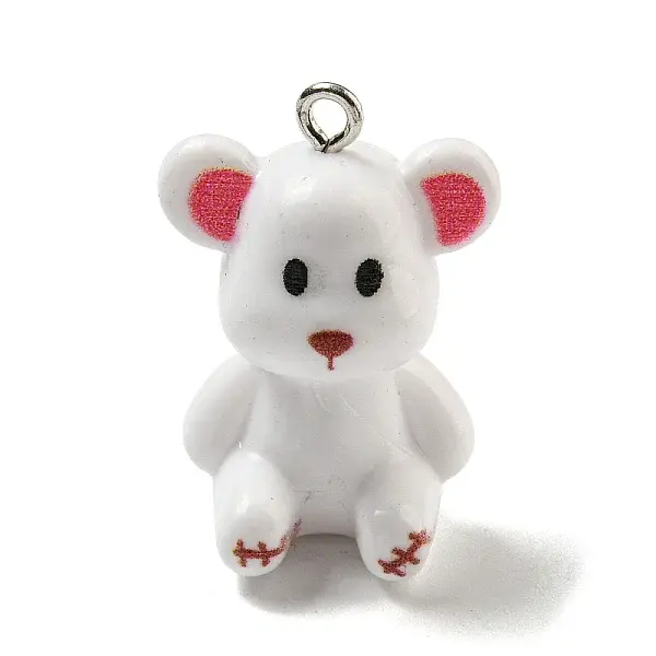 10Pcs Opaque Resin Pendants