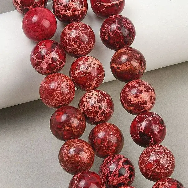 Dyed Natura Imperial Jasper Beads Strands