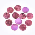 Spray Paint Natural Akoya Shell Pendants