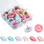 42Pcs 6 Styles Iron Drawomg Pins