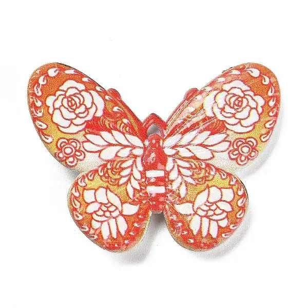 Printed Opaque Acrylic Beads