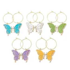 Alloy Enamel Wine Glass Charms