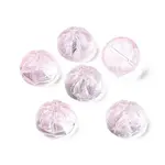 Transparent Spray Painted Glass Beads