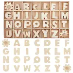 Unfinished Wood Alphabet & Flower Puzzles