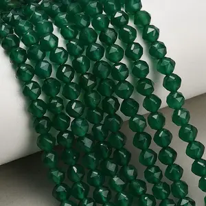 Natural Green Chalcedony Beads Strands