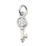 Brass Micro Pave Cubic Zirconia Charms