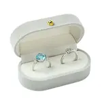 1Pc Rectangle Velvet Couple Rings Boxes