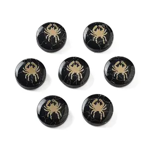 Dyed Black Synthetic Turquoise Beads