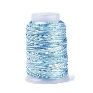 5 Rolls 9-Ply Braided Nylon Strings with Metallic Thread