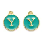Golden Plated Alloy Enamel Charms