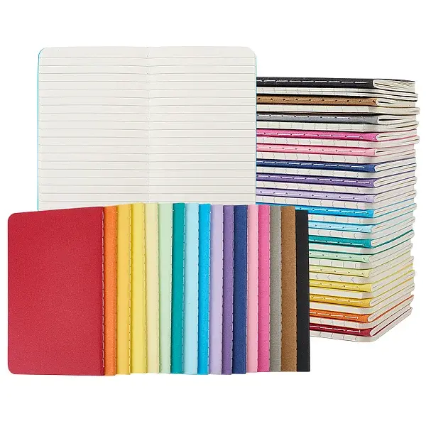 34Pcs 17 Colors A6 Paper Notebook