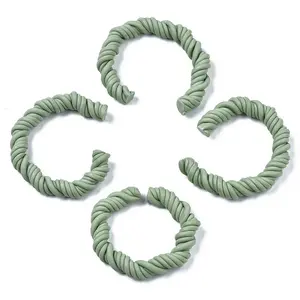Polymer Clay Twist Rope Open Ring
