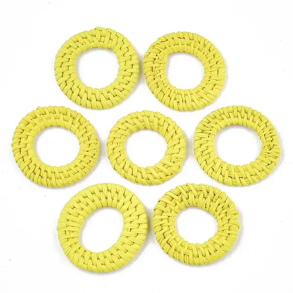 Handmade Reed Cane/Rattan Woven Linking Rings