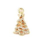Brass Micro Pave Cubic Zirconia Charms
