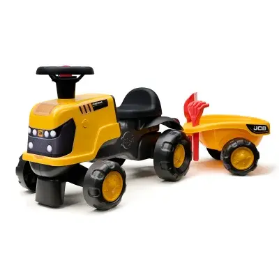 Odstrkovadlo - traktor JCB s přívěsem a příslušenstvím