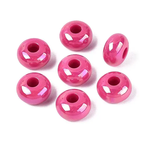 Opaque Acrylic European Beads