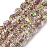 Handmade Foil Lampwork Beads Strands