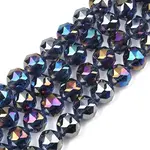 Transparent Electroplate Glass Beads Strands